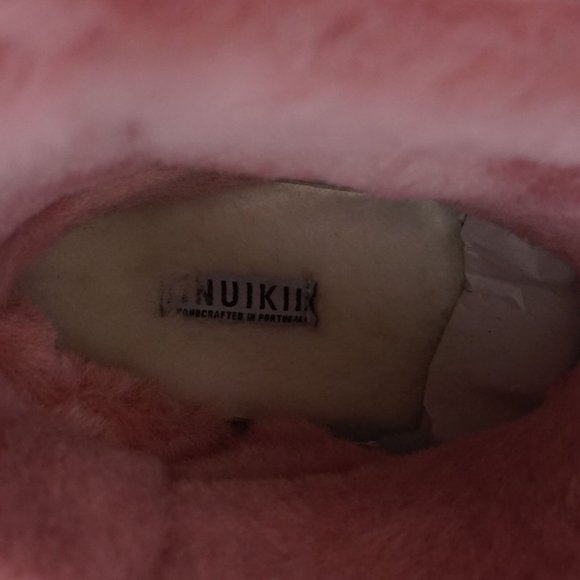 INUIKII Patchwork Winter Ankle Boots in Black and White - FCM62 - Picture 13 of 16